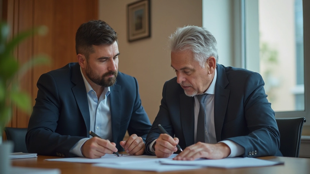 Финансовый консультант обсуждает план накоплений с клиентом