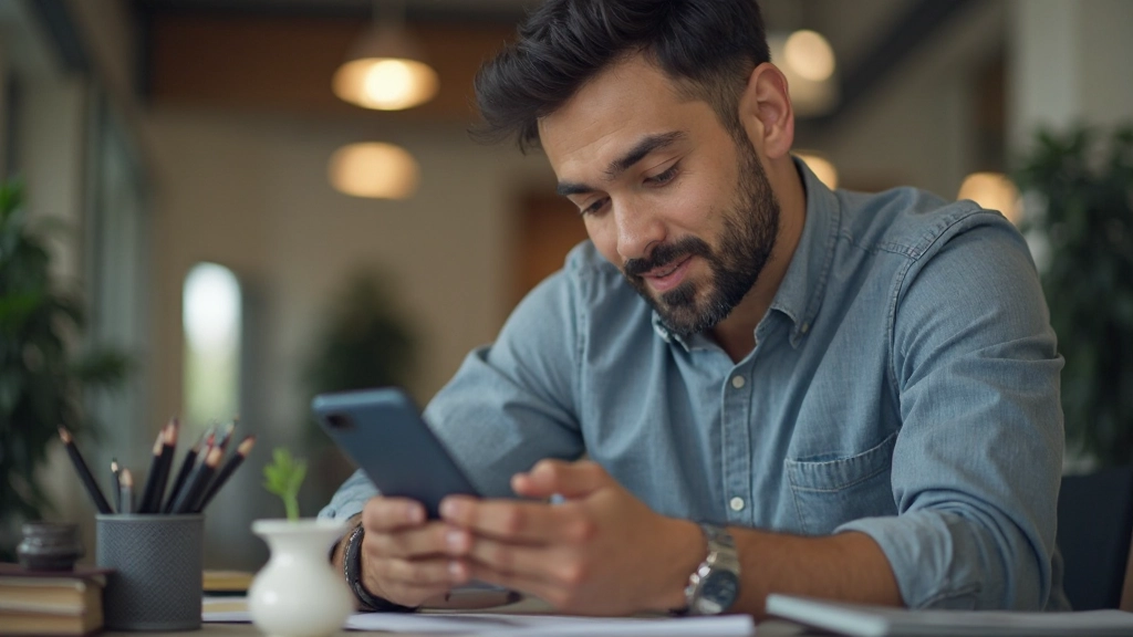 Мобильный телефон с приложением для отслеживания финансов и графиками