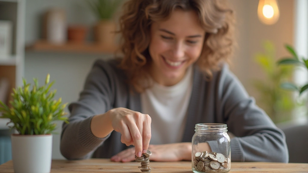 Копилка и растущие монеты символизирующие накопления